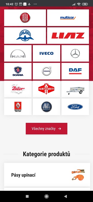 Optimalizace pro mobil Eshop.svetluska.cz