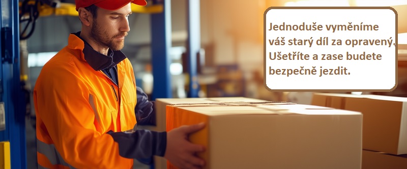 Výměna dílu je jednoduchá