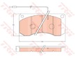 Sada brzdových destiček, kotoučová brzda TRW GDB5051