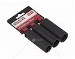 3 ks nástrčných rázových hlavic 17-19-21 mm prodloužené 1/2" KREATOR