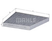 Filtr, vzduch v interiéru MAHLE LAK 156