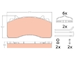 Sada brzdových destiček, kotoučová brzda TRW GDB5114