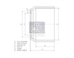 Brzdový buben DT Spare Parts 3.62004