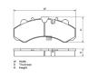 Sada brzdových destiček, kotoučová brzda DT Spare Parts 5.92121