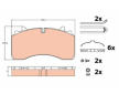 Sada brzdových destiček, kotoučová brzda TRW GDB5094