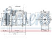 Kompresor, klimatizace NISSENS 89132