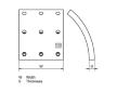 Sada brzdoveho oblozeni, bubnova brzda DT Spare Parts 10.13002