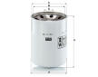 Filtr, pracovní hydraulika MANN-FILTER WD 13 003 x