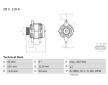 generátor BOSCH 0 986 049 360