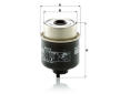 Palivový filtr MANN-FILTER WK 8118