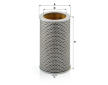 Filtr, pracovní hydraulika MANN-FILTER H 1375