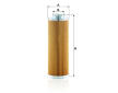 Filtr, pracovní hydraulika MANN-FILTER HD 770