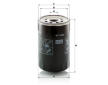 Filtr, pracovní hydraulika MANN-FILTER W 1150/2