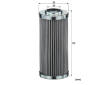 Filtr, pracovní hydraulika MANN-FILTER HD 509