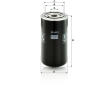 Filtr, pracovní hydraulika MANN-FILTER WD 950/2