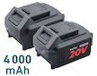 Aku řetězová pila SHARE20V, BRUSHLESS, 40 cm, 2×4 Ah - EXTOL INDUSTRIAL