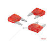 Autopojistky MINI pouzdro 3 ks 10A AMIO-05097