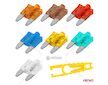Autopojistky nožové mini s led diodou 10 ks AMiO-04340