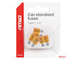 Autopojistky STANDARD pouzdro 3 ks 5A AMIO-05103