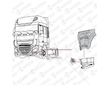 Blatník stupačky DAF XF106 část přední COVIND COV/XF6/201