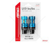 CANBUS LED žárovky T20 7440 W21W 4SMD 1860 White 12V 24V AMiO-04254