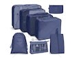 Cestovní organizér, sada 8 ks, modrý