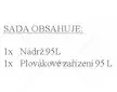 Cz nádrž 95l plechová s kmgy plovákem | 7211-5201.1