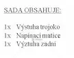 Cz napínák spodních táhel - kompletní 3 oka | 7211-5005
