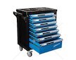 Dílenský vozík, 7 zásuvek, sada nářadí 258 ks - MAR-POL