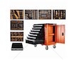 Dílenský vozík s nářadím, sada 258 ks, 7 zásuvek - KRAFT&DELE