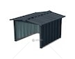 Domek na robotickou sekačku, garáž, plech, antracit, 73x70x50cm