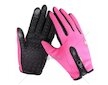 Dotykové sportovní rukavice, růžové, vel. M