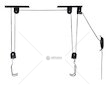 Držák BIKE LIFT stropní TÜV/GS COMPASS