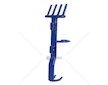 Držák na rázový utahovák a nástrčné klíče - modrý BJC