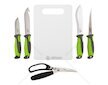 Grilovací nože a nůžky sada 4+1+1