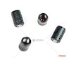 Hliníkové krytky na ventil černé 4 ks