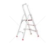 Hliníkové schůdky, 3 stupně, skládací, jednostranné - MAR-POL