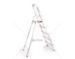 Hliníkové schůdky, 5 stupňů, skládací, jednostranné - MAR-POL