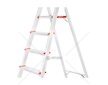 Hliníkové schůdky, 5 stupňů, skládací, jednostranné - MAR-POL