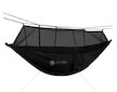 Houpací síť - hamaka s moskytiérou, 210×120 cm, 200 kg, černá