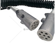 Kabel elektr. 24V/7 propojovací spirálový s koncovkami kov  4,5m