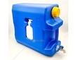 Kanystr na vodu 15L modrý s horním kohoutem na vodu B2 - mýdlenka