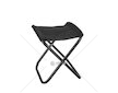 Kempingová skládací stolička, dětská, černá KELTIN