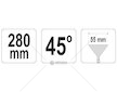 Kleště na ohýbání plechu 280 mm 45° YATO