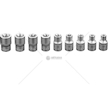 KLUCZE NASADOWE 1/2 TORX 9 SZT NEO NEO NEO08-649