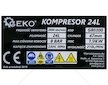 Kompresor olejový 1,9kW, 24L, GEKO