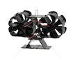 Krbový ventilátor stojanový, dvojitý, 6 lopatek STREND PRO