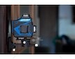 Křížový laser 360°, samonivelační, 4D, zelený, 2x Li-ion, pouzdro, příslušenství - GEKO