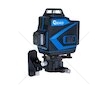 Křížový laser 360°, samonivelační, 4D, zelený, 2x Li-ion, pouzdro, příslušenství - GEKO