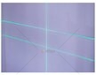 Křížový laser 360°, samonivelační, 4D, zelený, 2x Li-ion, pouzdro, příslušenství - GEKO